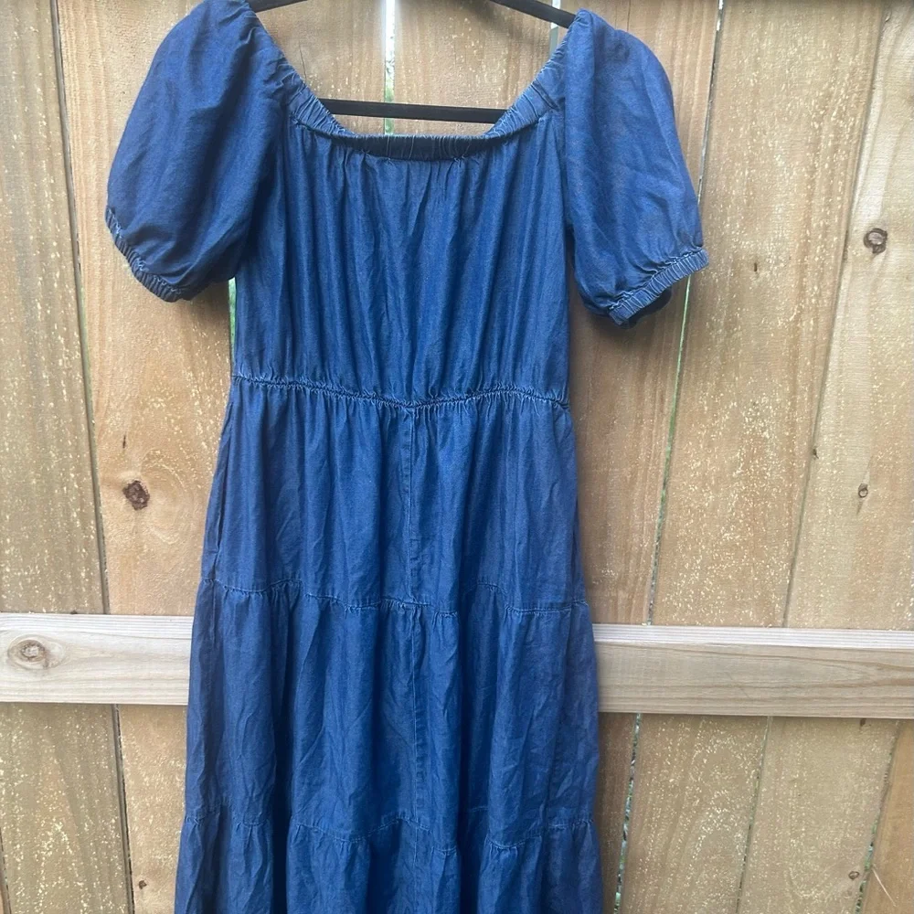 New York & Company Navy Maxi Dress size small - Picture 7 of 8